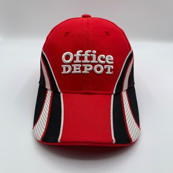 Tony Stewart Office Depot VF Imagewear Red Black Adjustable Hat - Picture 2 of 7